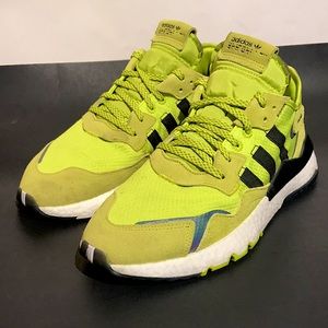 Adidas Nite Jogger Athletic Shoes EG7193 Men’s Size 12 Fluorescent Yellow Green